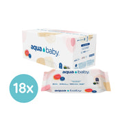 Aqua Baby Flushables 18 Bolsas de 50 Toallitas Húmedas