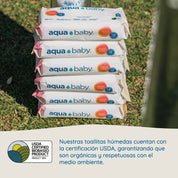 Aqua Baby Flushables 36 Bolsas de 50 Toallitas Húmedas