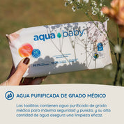 Aqua Baby Flushables 36 Bolsas de 50 Toallitas Húmedas
