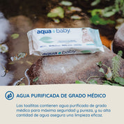 Aqua Baby Biodegradables 6 Bolsas de 60 Toallitas Húmedas