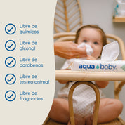 Aqua Baby Biodegradables 6 Bolsas de 60 Toallitas Húmedas