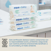 Aqua Baby Biodegradables 6 Bolsas de 60 Toallitas Húmedas